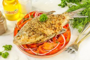 Овощной гарнир к запеченной рыбе в духовке