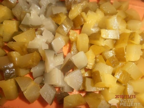 Рецепт: Селедка по-баварски - немецкий салат с селедкой
