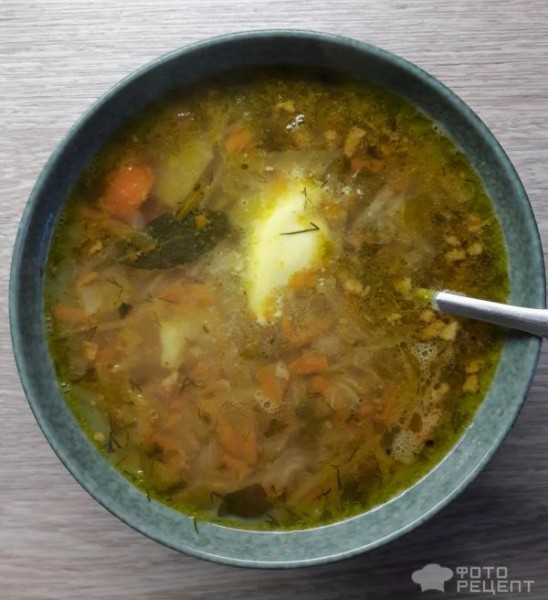 Рецепт: Щи из квашенной капусты с говядиной - Полезный, вкусный, ароматный суп.