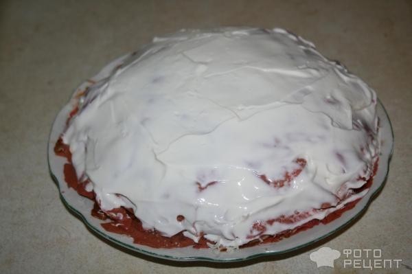 Рецепт: Блинный торт несладкий - С блинами двух цветов