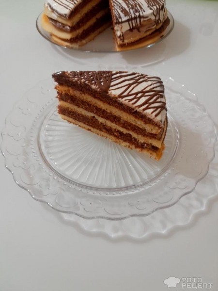 Рецепт: Блинный торт "Зебра" - Украшаем праздничный стол на Масленицу, блинный торт - главное украшение Масленицы:)