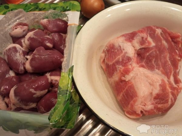 Рецепт: Фарш из свинины с сердцем индейки - Очень вкусный, ароматный фарш для любых блюд