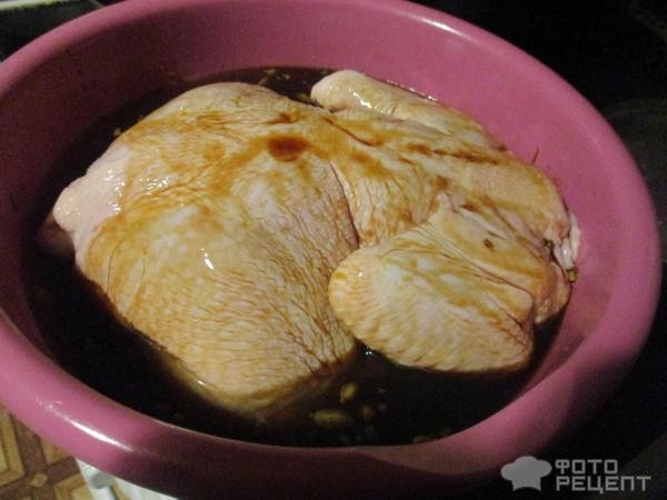 Рецепт: Курица горячего копчения - в домашних условиях