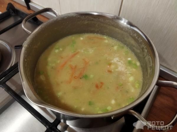 Рецепт: Суп из чечевицы - постный вариант, с сельдереем