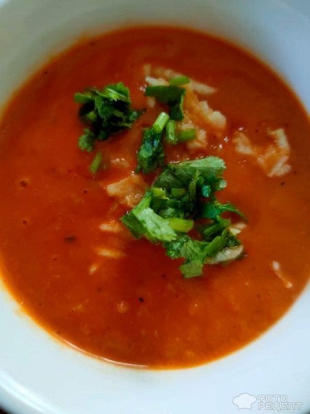 Рецепт: Суп из томатов - С базиликом!