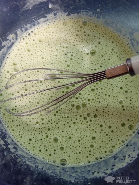 Рецепт: Блины из шпината - Зелёные блины