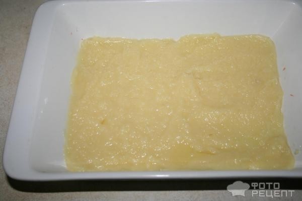 Рецепт: Картофельно-сырная запеканка - с начинкой в стиле "Чили кон карне"
