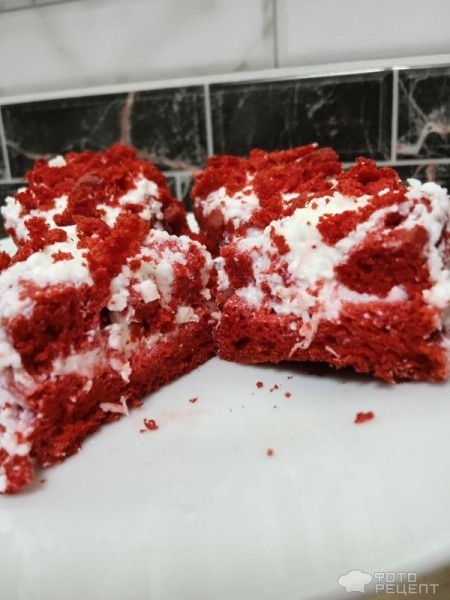 Рецепт: Кексы "Красный бархат" - Диетические пирожное, без масла