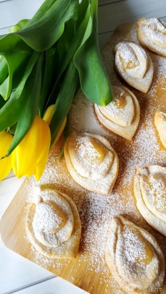 Рецепт: Печенье "Цветочки" - на 8 марта