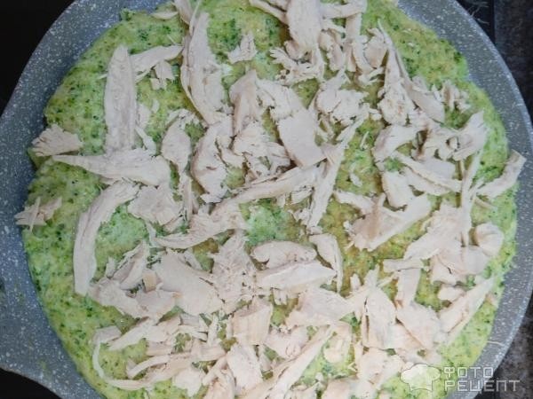 Рецепт: Пицца диетическая - С капустой брокколи