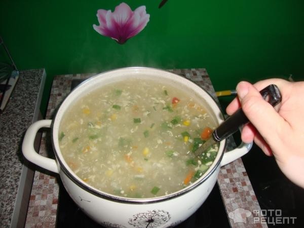 Рецепт: Сырный суп с куриной грудкой - очень просто и вкусно