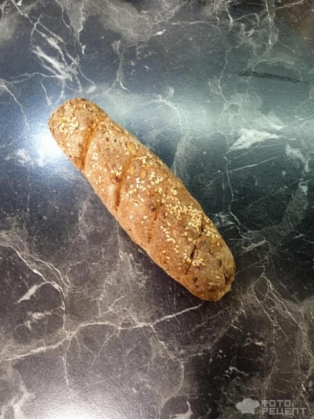 Рецепт: Бездрожжевой хлеб - Без закваски из цельнозерновой муки