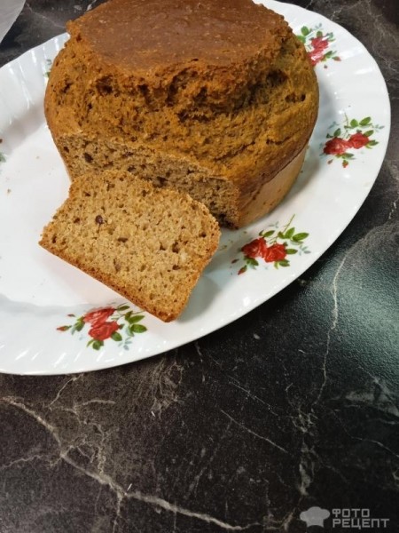 Рецепт: Бездрожжевой хлеб - В духовке. На кефире и пшеничные отруби