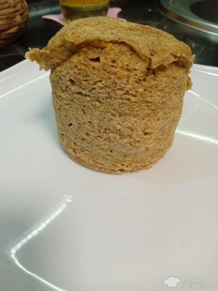 Рецепт: Хлеб за 5 минут - В микроволновке с отрубями