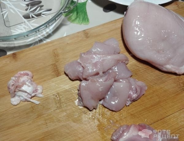 Рецепт: Мясное суфле - диетическое куриное суфле в духовке