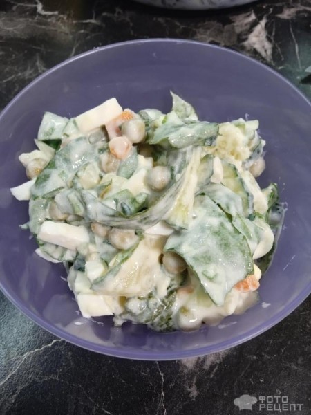 Рецепт: Салат с щавелем - И греческим йогуртом