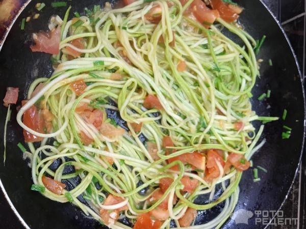 Рецепт: Спагетти из кабачков - за 10 минут