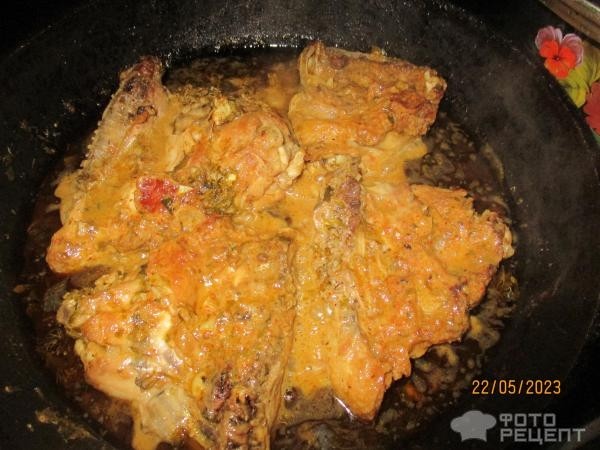 Рецепт: Курица под кефирным соусом - быстрый ужин