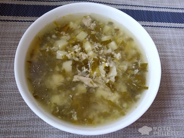 Рецепт: Щи со шпинатом - легкий и вкусный суп