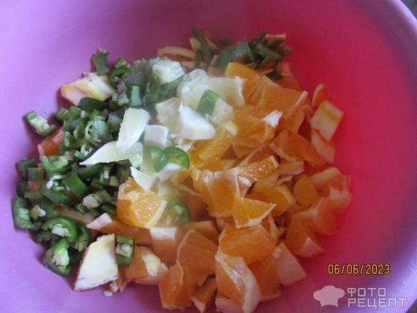 Рецепт: Апельсиновый джем - с острым перцем в микроволновке за 20 минут