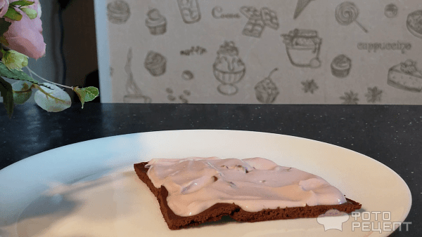 Рецепт: ПП Шоколадно вишневый торт на сковороде - Без сахара, масла и муки
