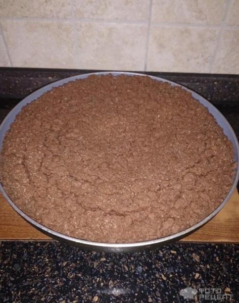 Рецепт: Творожный пирог с шоколадной крошкой - ... ароматный и вкусный ...