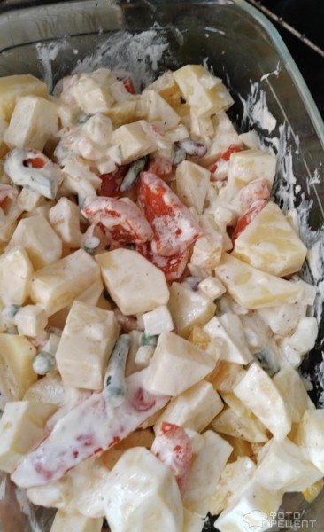 Рецепт: Котлеты из свиного фарша с овощами в духовке - со сметаной и оливковым маслом