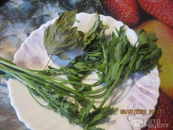 Рецепт: Маринованная зелень чеснока - на зиму
