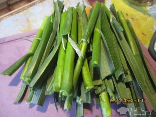 Рецепт: Маринованная зелень чеснока - на зиму