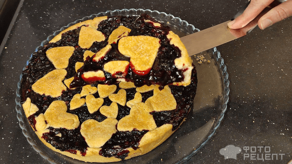 Рецепт: Пирог ягодный "Американский" - Летнее лакомство