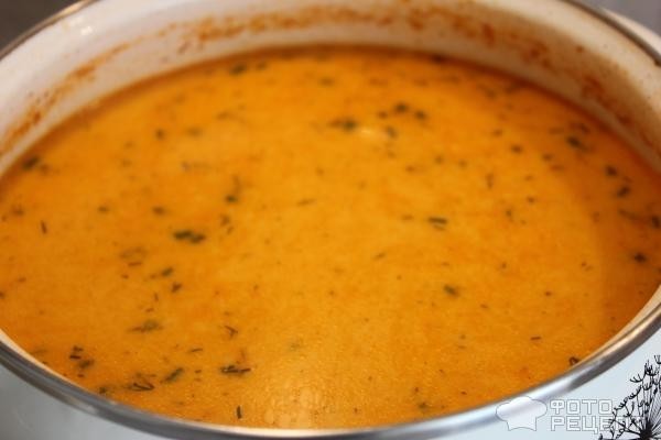 Рецепт: Рыбный суп из трески и овощей - с томатной пастой