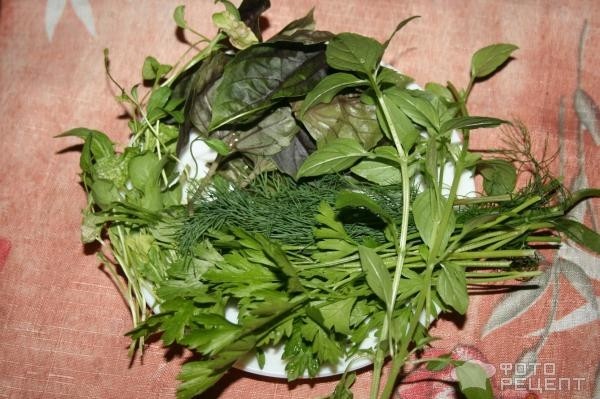 Рецепт: Летний овощной салат - Витаминный салат с пряной заправкой