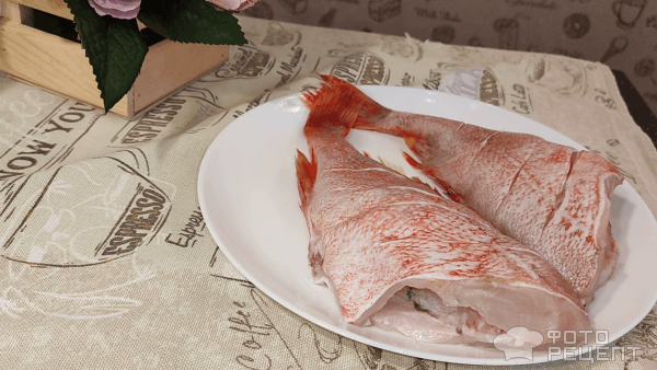 Рецепт: Морской окунь на мангале - вкуснее скумбрии и терпуга и даже вкуснее шашлыка)))