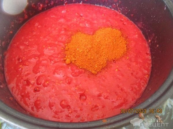 Рецепт: Острый соус из красной смородины - пикантный соус к мясу и рыбе