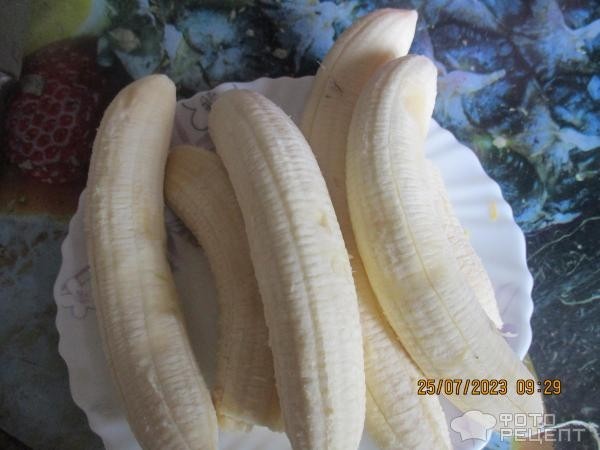 Рецепт: Смородиновый десерт - с бананом и апельсином