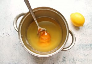 Лимонное желе с медом
