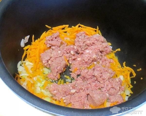 Рецепт: Гречневая каша с мясом - с мясным фаршем, в мультиварке