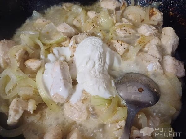 Рецепт: Куриная грудка в сливочном соусе - Готовлю с любовью.