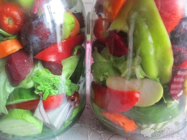 Рецепт: Маринованные овощи - самый простой рецепт