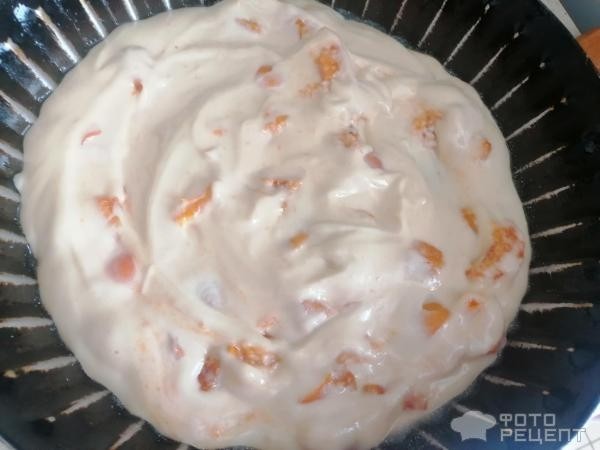 Рецепт: Абрикосовый пирог - или ПП шарлотка, на рисовой муке без сахара