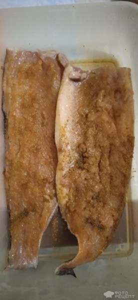 Рецепт: Красная рыба соленая - Вкусная красная рыба