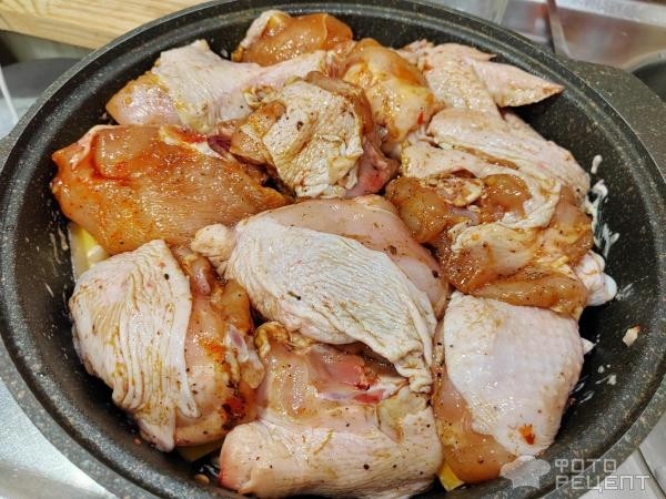 Рецепт: Курица с овощами в фольге в духовке - и обязательно с тыквой!