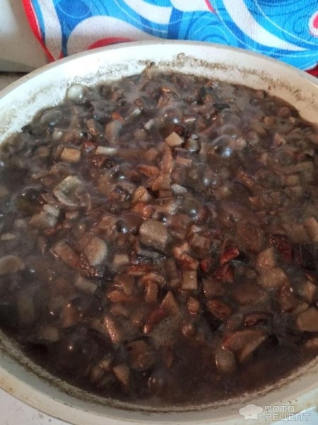 Рецепт: Лесные грибы отварные в заморозку - В сковороде, с растительным маслом