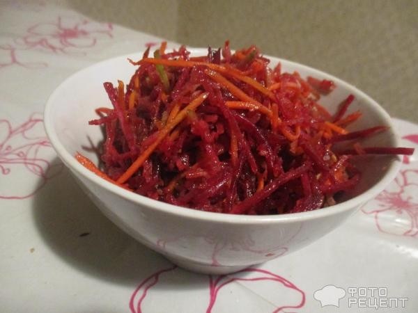 Рецепт: Овощной салат "Зимний" - в азиатском стиле