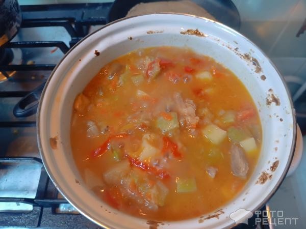 Рецепт: Овощной соус со свиными ребрышками - Очень вкусно и по-домашнему