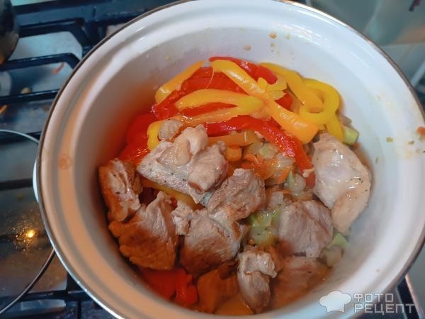 Рецепт: Овощной соус со свиными ребрышками - Очень вкусно и по-домашнему
