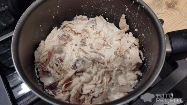 Рецепт: Паштет из филе куриного - Со сливками и без сливочного масла