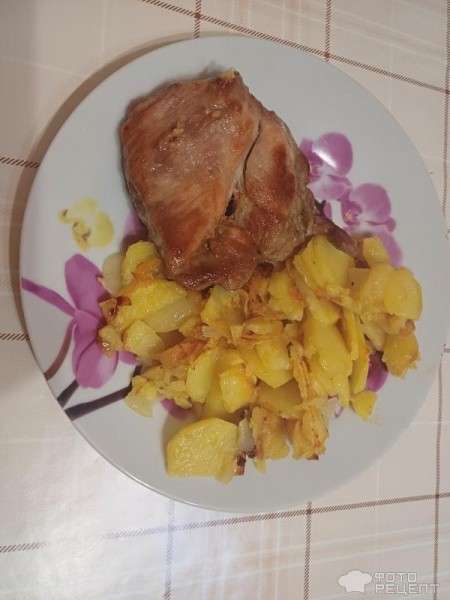 Рецепт: Жареная картошка по-домашнему - В моем исполнении.