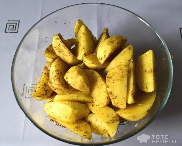 Рецепт: Жареный картофель в мультиварке - с ароматной приправой