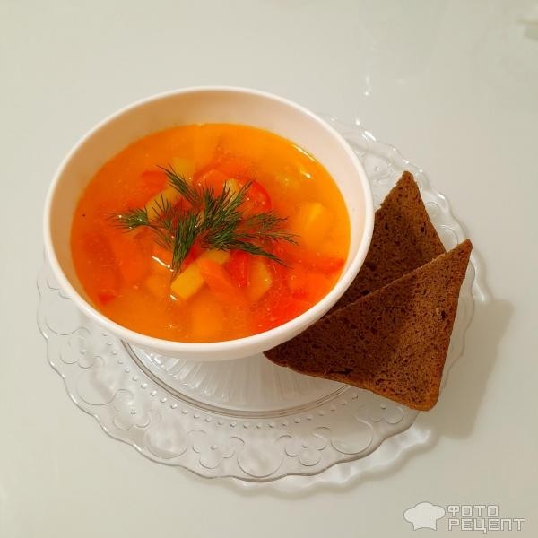 Рецепт: Диетический суп - Лёгкий, быстрый диетический суп. Суп из батата.